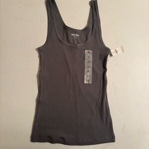 Old Navy NWT Charcoal Ribbed Tank Top | XS